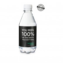 330 ml PromoWater - Mineralwasser, mit Kohlensäure - Folien-Etikett